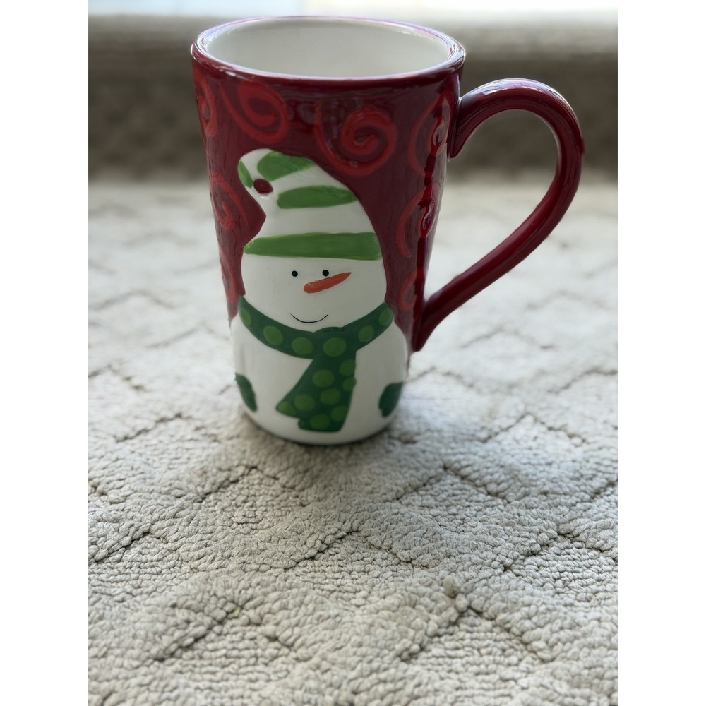Certified International Christmas Snowman Latte Mug